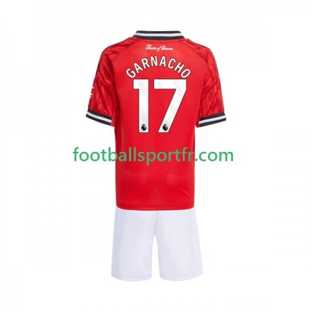 Tenue Manchester United Alejandro Garnacho 17 Enfant Domicile 2025-2026 Maillot de Foot